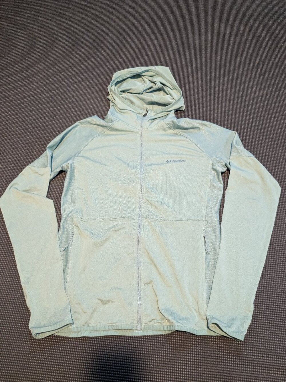 Mint Columbia Lightweight Hooded Zip Up Small